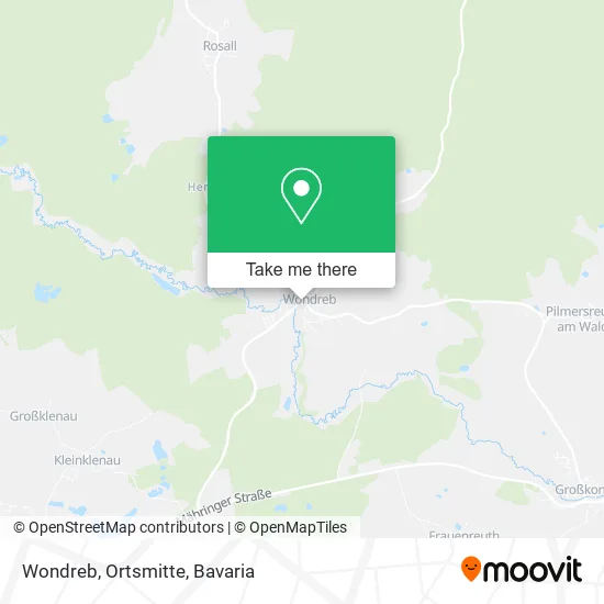 Карта Wondreb, Ortsmitte