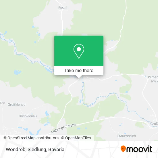 Карта Wondreb, Siedlung