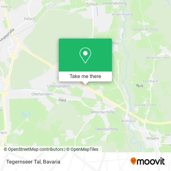 Карта Tegernseer Tal