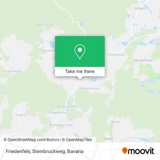 Friedenfels, Steinbruckweg map