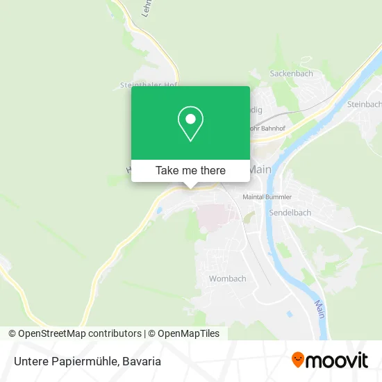 Карта Untere Papiermühle