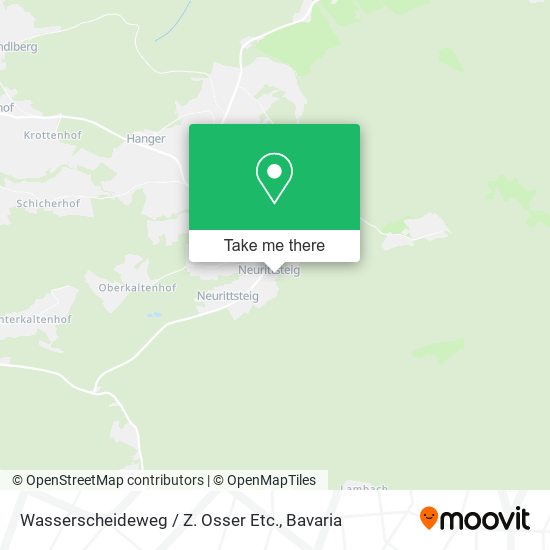 Карта Wasserscheideweg / Z. Osser Etc.