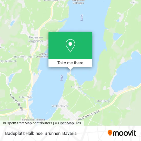 Карта Badeplatz Halbinsel Brunnen