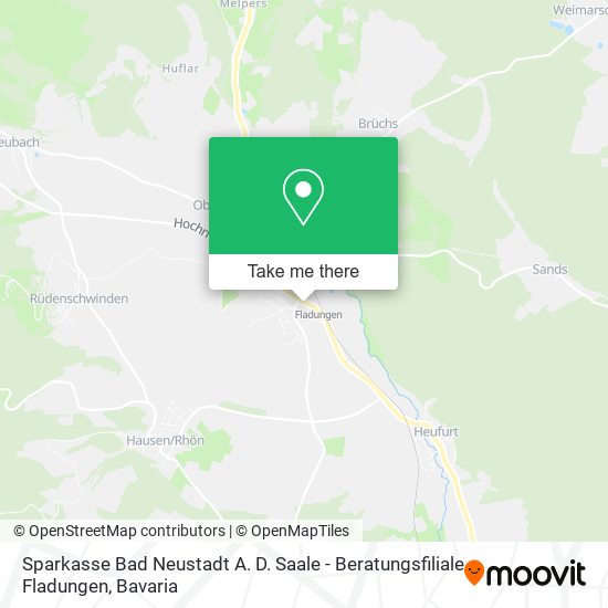Sparkasse Bad Neustadt A. D. Saale - Beratungsfiliale Fladungen map