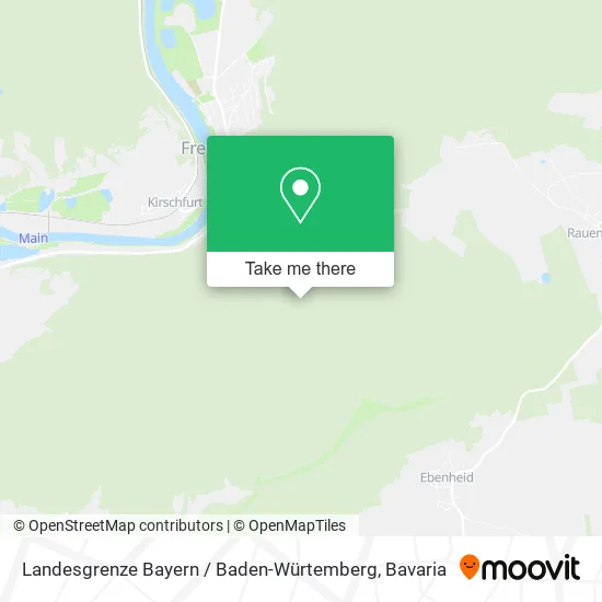 Карта Landesgrenze Bayern / Baden-Würtemberg