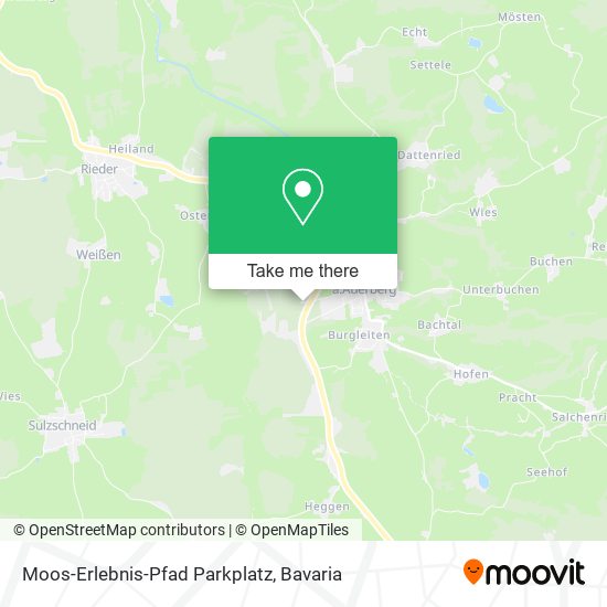 Moos-Erlebnis-Pfad Parkplatz map