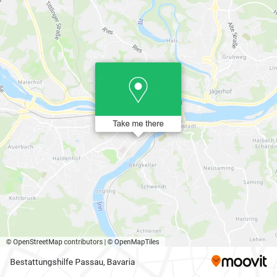 Карта Bestattungshilfe Passau