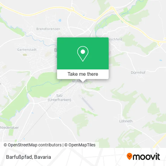 Карта Barfußpfad