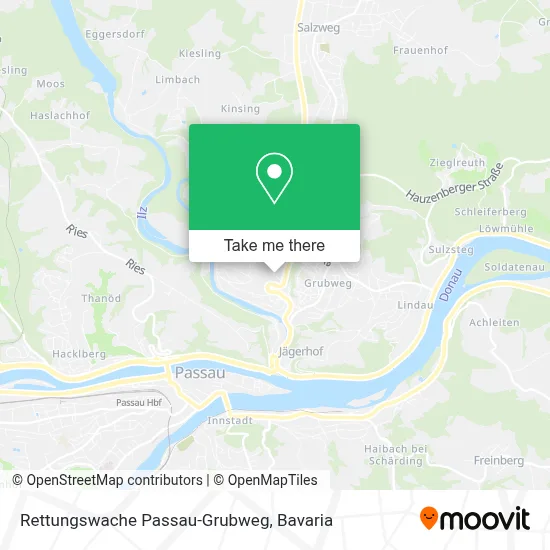Rettungswache Passau-Grubweg map