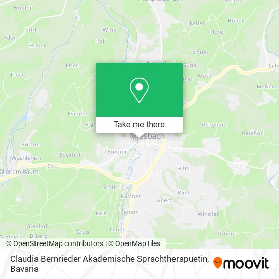 Карта Claudia Bernrieder Akademische Sprachtherapuetin