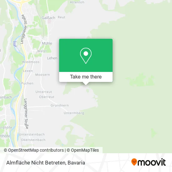 Карта Almfläche Nicht Betreten