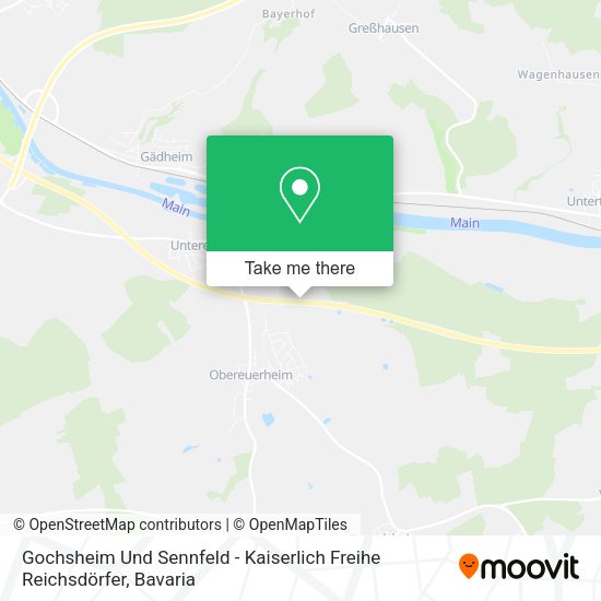 Карта Gochsheim Und Sennfeld - Kaiserlich Freihe Reichsdörfer