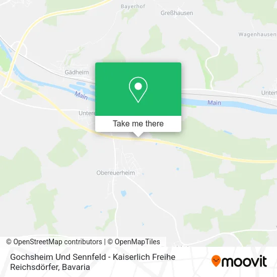Карта Gochsheim Und Sennfeld - Kaiserlich Freihe Reichsdörfer