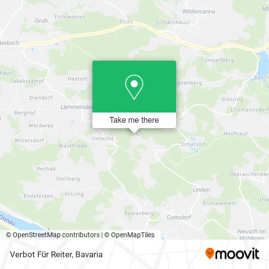 Карта Verbot Für Reiter