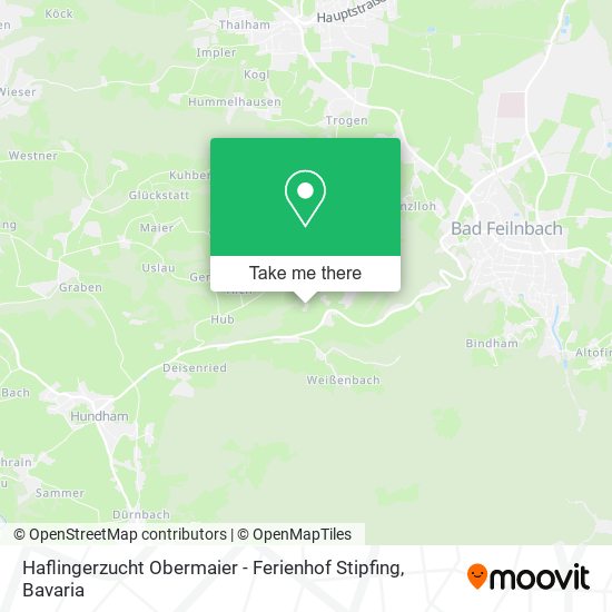 Haflingerzucht Obermaier - Ferienhof Stipfing map