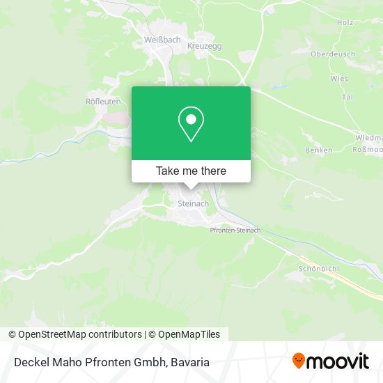 Deckel Maho Pfronten Gmbh map