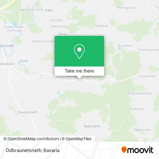 Карта Ödbraunetsrieth