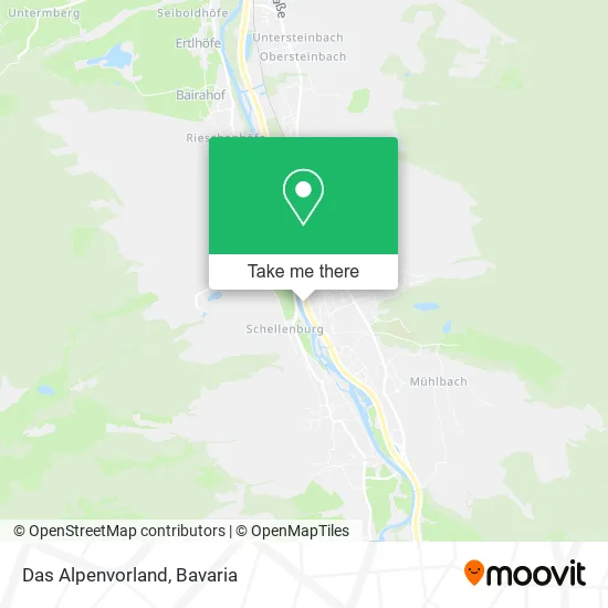 Карта Das Alpenvorland