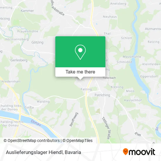 Карта Auslieferungslager Hiendl