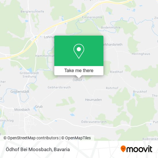 Карта Ödhof Bei Moosbach