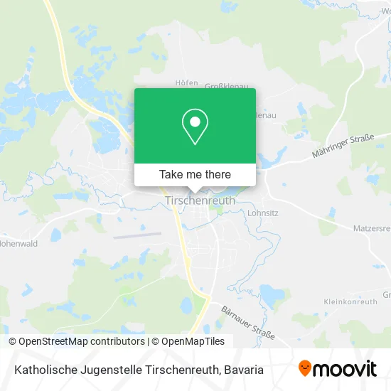 Карта Katholische Jugenstelle Tirschenreuth