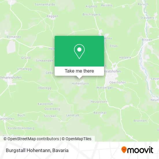 Карта Burgstall Hohentann