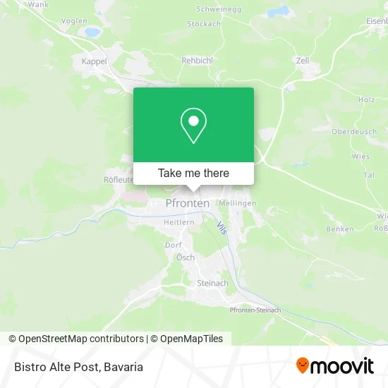 Карта Bistro Alte Post