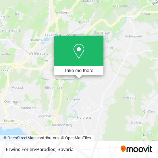 Карта Erwins Ferien-Paradies