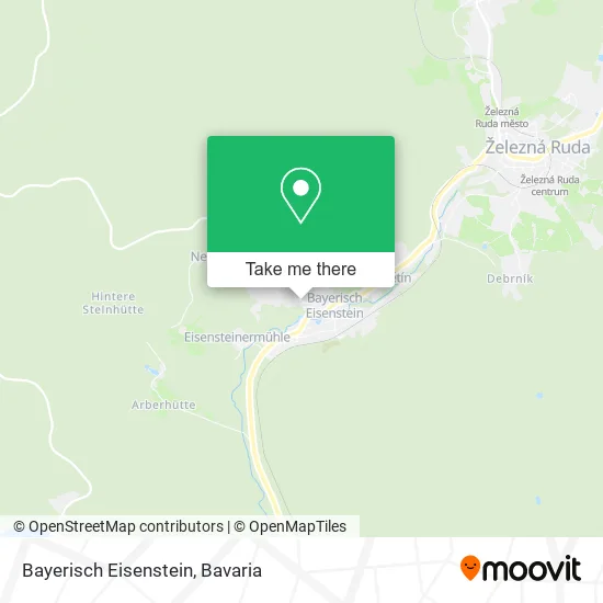 Карта Bayerisch Eisenstein