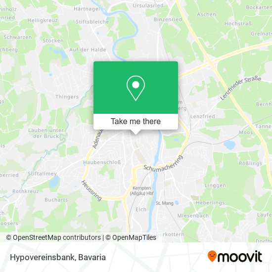 Hypovereinsbank map