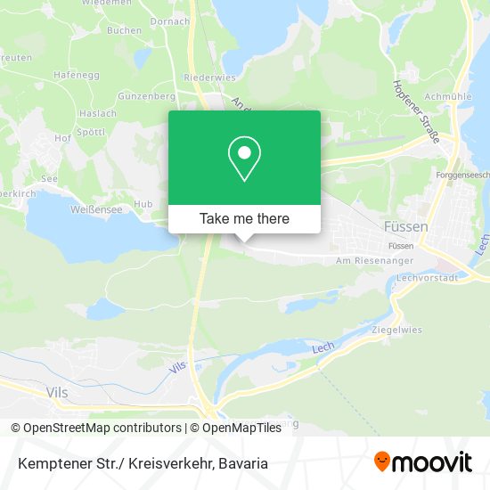 Kemptener Str./ Kreisverkehr map