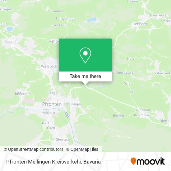 Карта Pfronten Meilingen Kreisverkehr