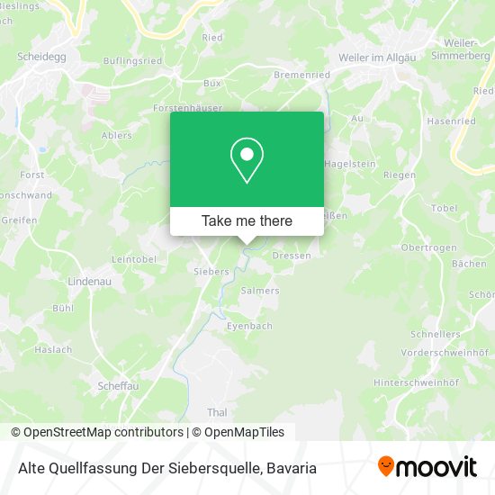 Alte Quellfassung Der Siebersquelle map