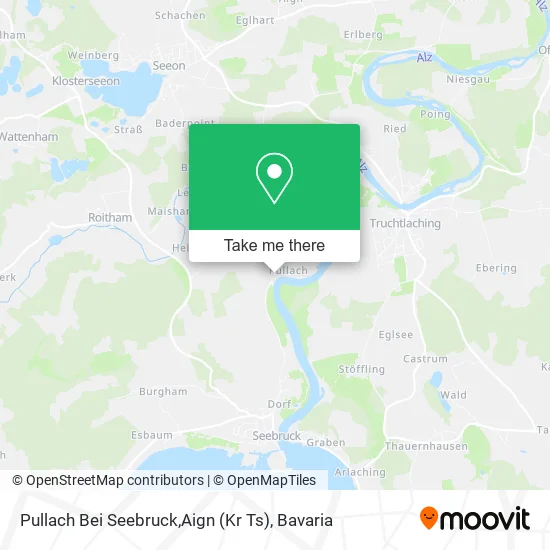 Карта Pullach Bei Seebruck,Aign (Kr Ts)