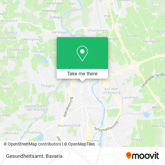 Карта Gesundheitsamt