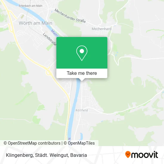 Карта Klingenberg, Städt. Weingut