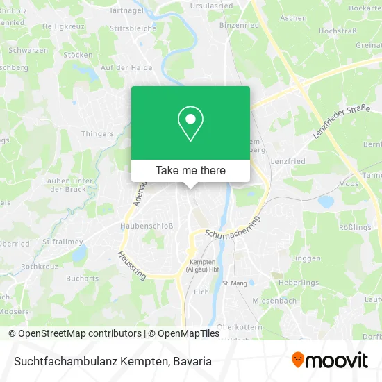 Карта Suchtfachambulanz Kempten