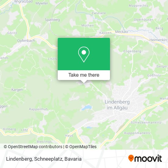 Lindenberg, Schneeplatz map