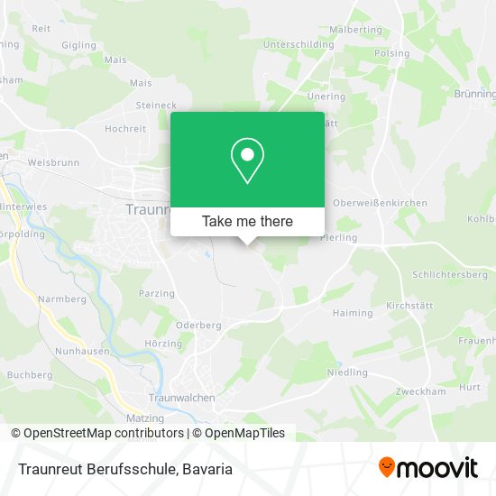 Traunreut Berufsschule map