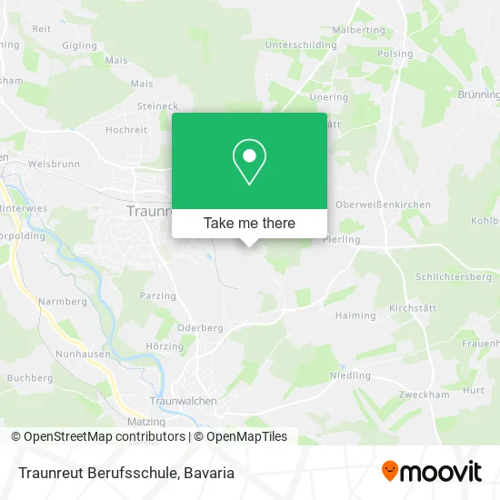 Карта Traunreut Berufsschule