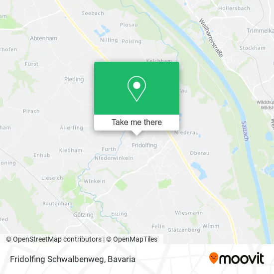 Карта Fridolfing Schwalbenweg