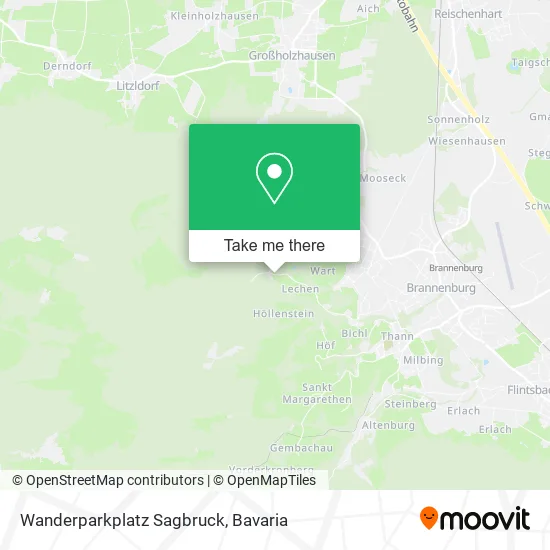 Карта Wanderparkplatz Sagbruck