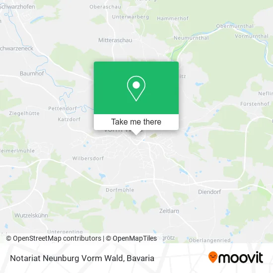 Карта Notariat Neunburg Vorm Wald
