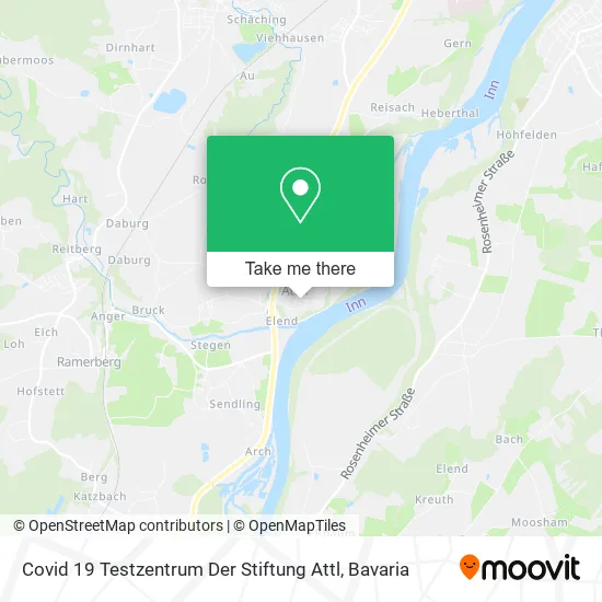 Covid 19 Testzentrum Der Stiftung Attl map