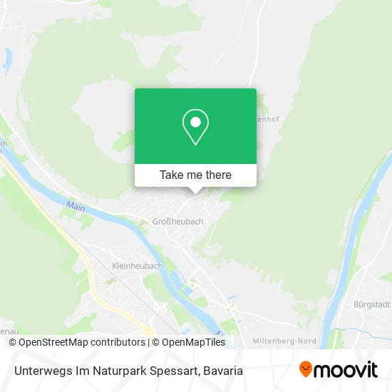 Карта Unterwegs Im Naturpark Spessart