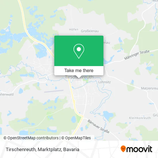 Карта Tirschenreuth, Marktplatz