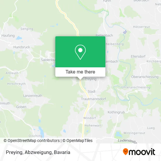 Карта Preying, Abzweigung