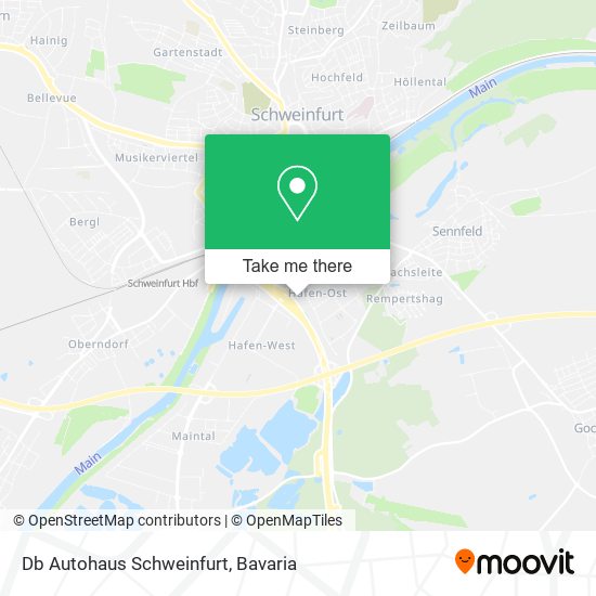 Db Autohaus Schweinfurt map