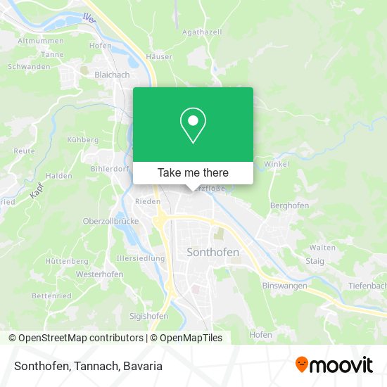 Sonthofen, Tannach map