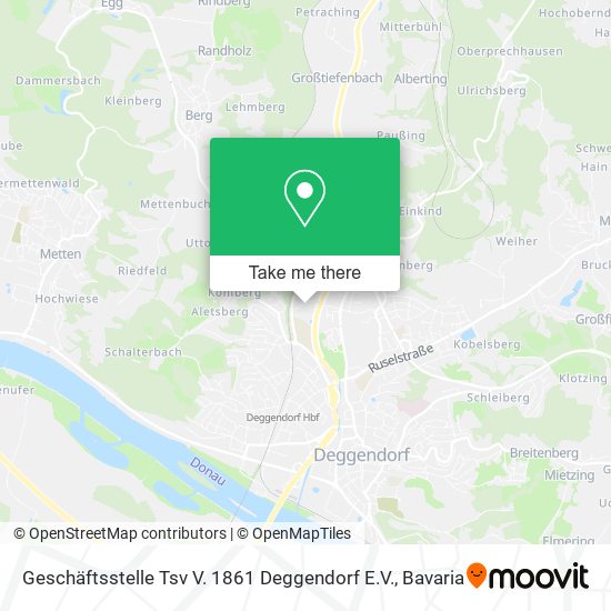Geschäftsstelle Tsv V. 1861 Deggendorf E.V. map